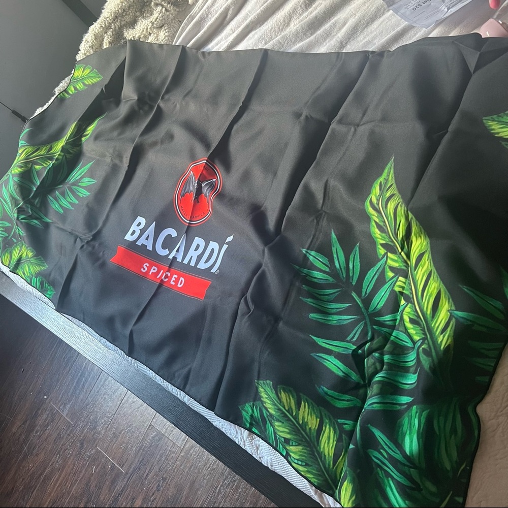 Bacardi Tablecloth - Black, Green, Red